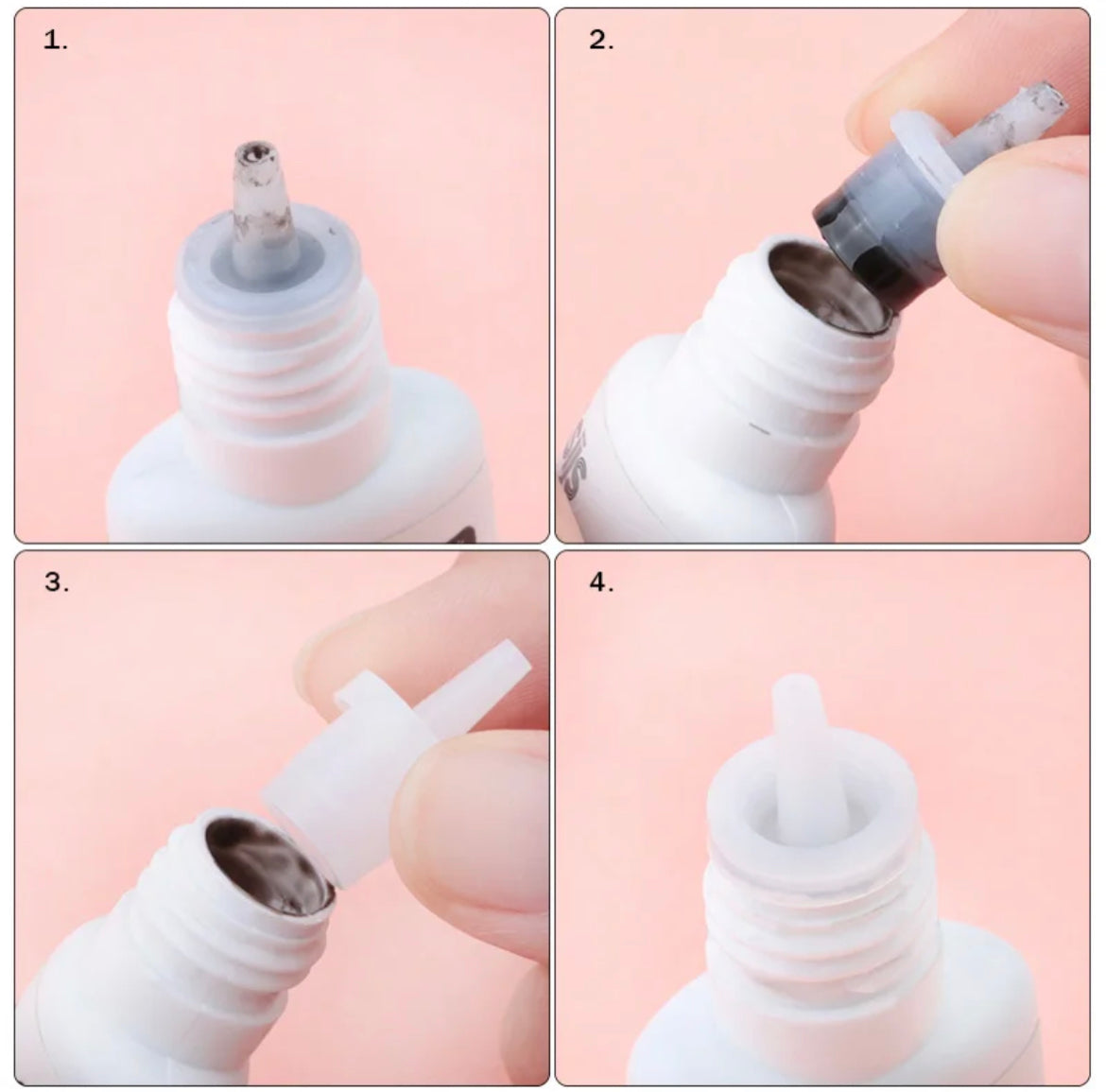 Universal Eyelash Glue Replacement Bottle 5pcs