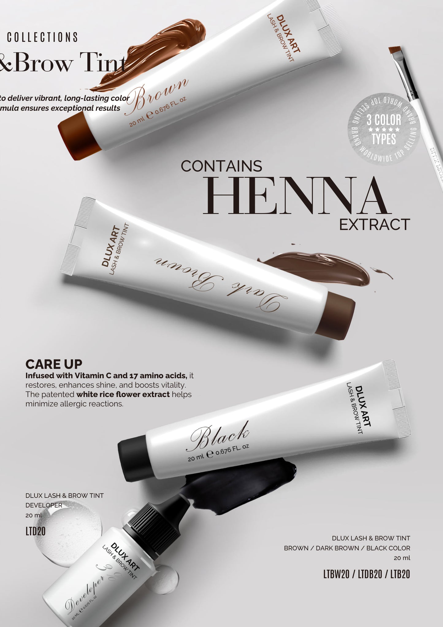 LASH & BROW TINT DARK BROWN