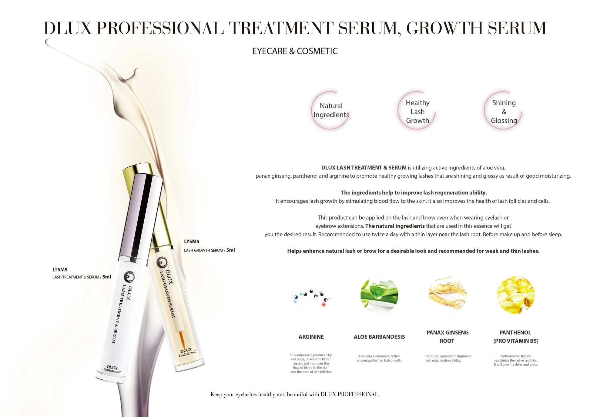 dlux professional treatment serum, growth serum