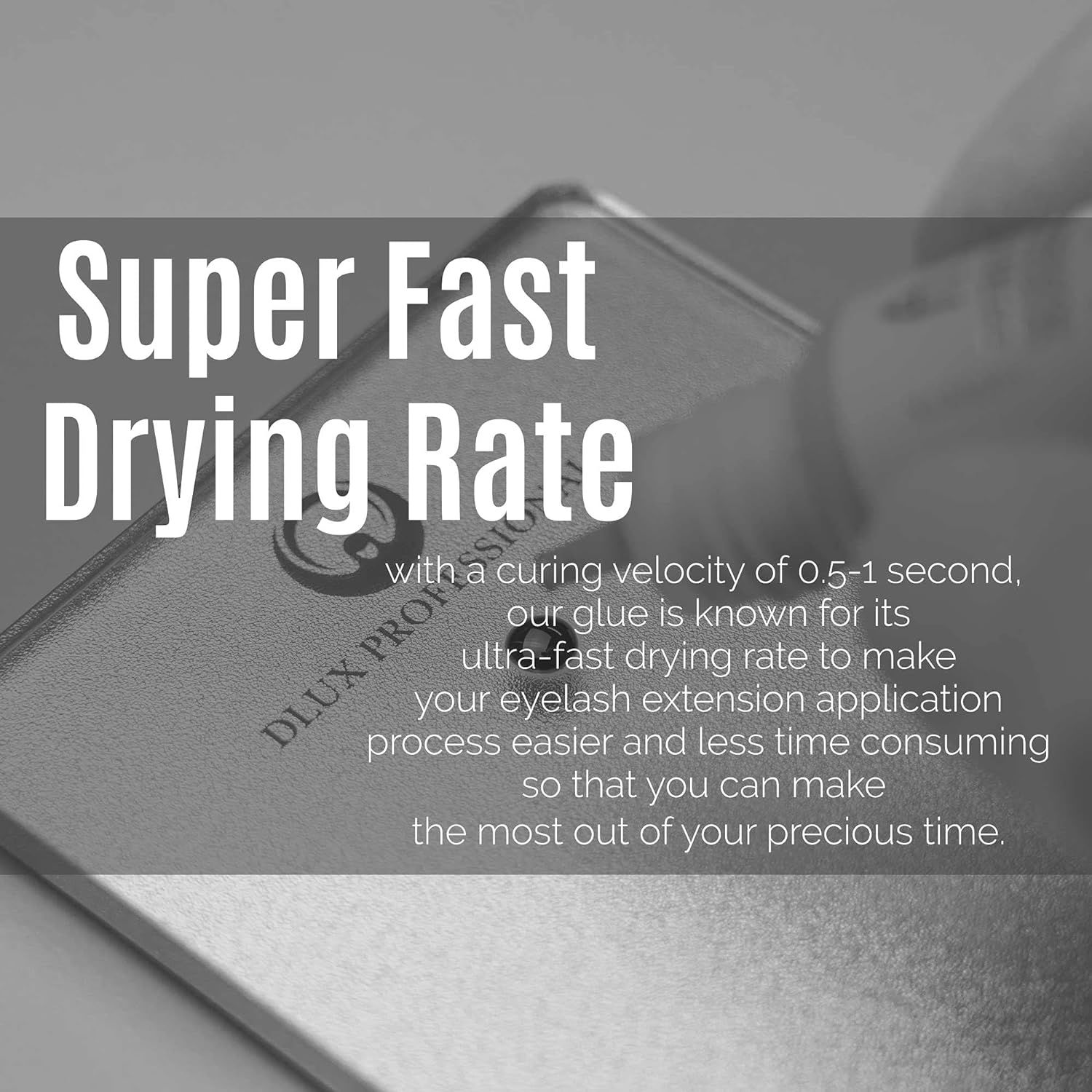Adhesive for professional eyelash extensions