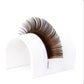 BROWN lashes Single Length 0.07