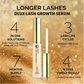 longer lashes with dlux serum